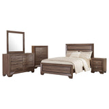 Tampa Furniture Outlet - Coaster - Kauffman 5-piece Queen Bedroom Set Washed Taupe - 204191Q-S5
