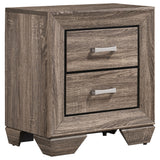 Kauffman 5-piece Queen Bedroom Set Washed Taupe - Tampa Furniture Outlet