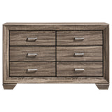 Kauffman 5-piece Queen Bedroom Set Washed Taupe - Tampa Furniture Outlet