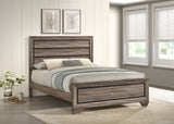 Kauffman Wood Queen Panel Bed Washed Taupe - Tampa Furniture Outlet