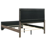 Kauffman Wood Queen Panel Bed Washed Taupe - Tampa Furniture Outlet