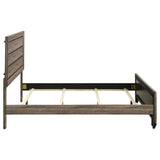 Kauffman Wood Queen Panel Bed Washed Taupe - Tampa Furniture Outlet