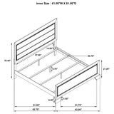Kauffman Wood Queen Panel Bed Washed Taupe - Tampa Furniture Outlet