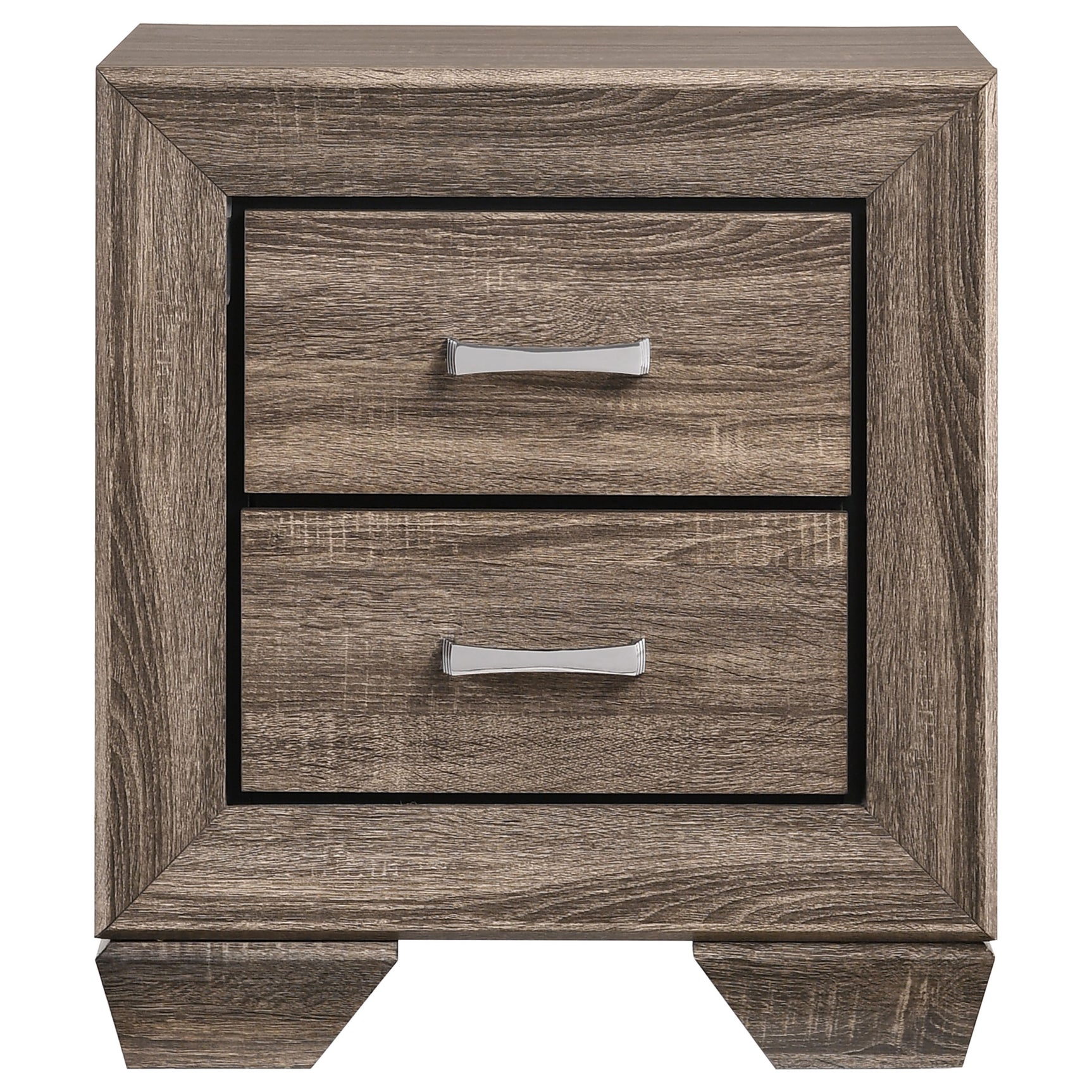 Kauffman 2-drawer Nightstand Washed Taupe - Tampa Furniture Outlet
