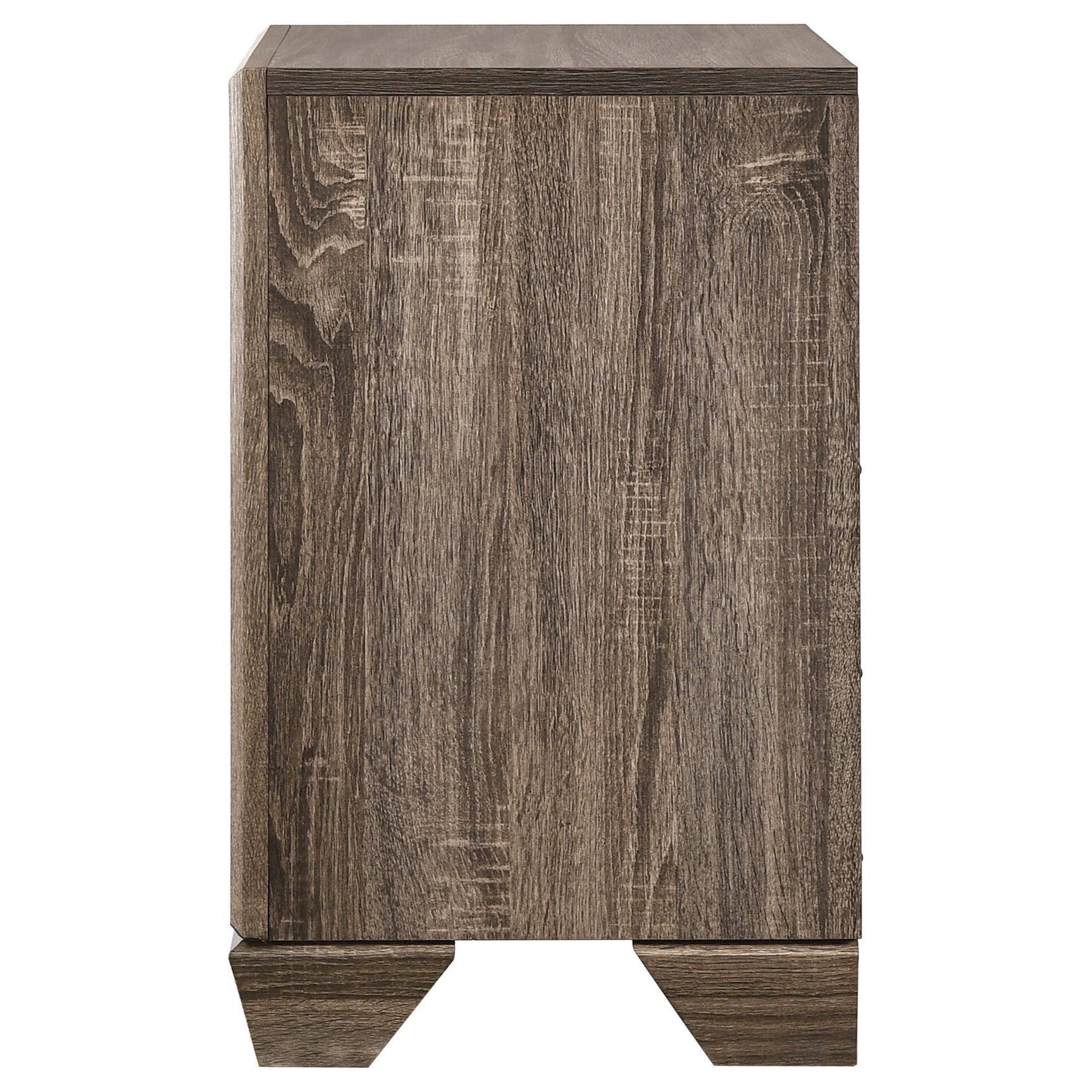 Kauffman 2-drawer Nightstand Washed Taupe - Tampa Furniture Outlet