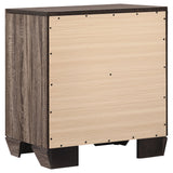 Kauffman 2-drawer Nightstand Washed Taupe - Tampa Furniture Outlet