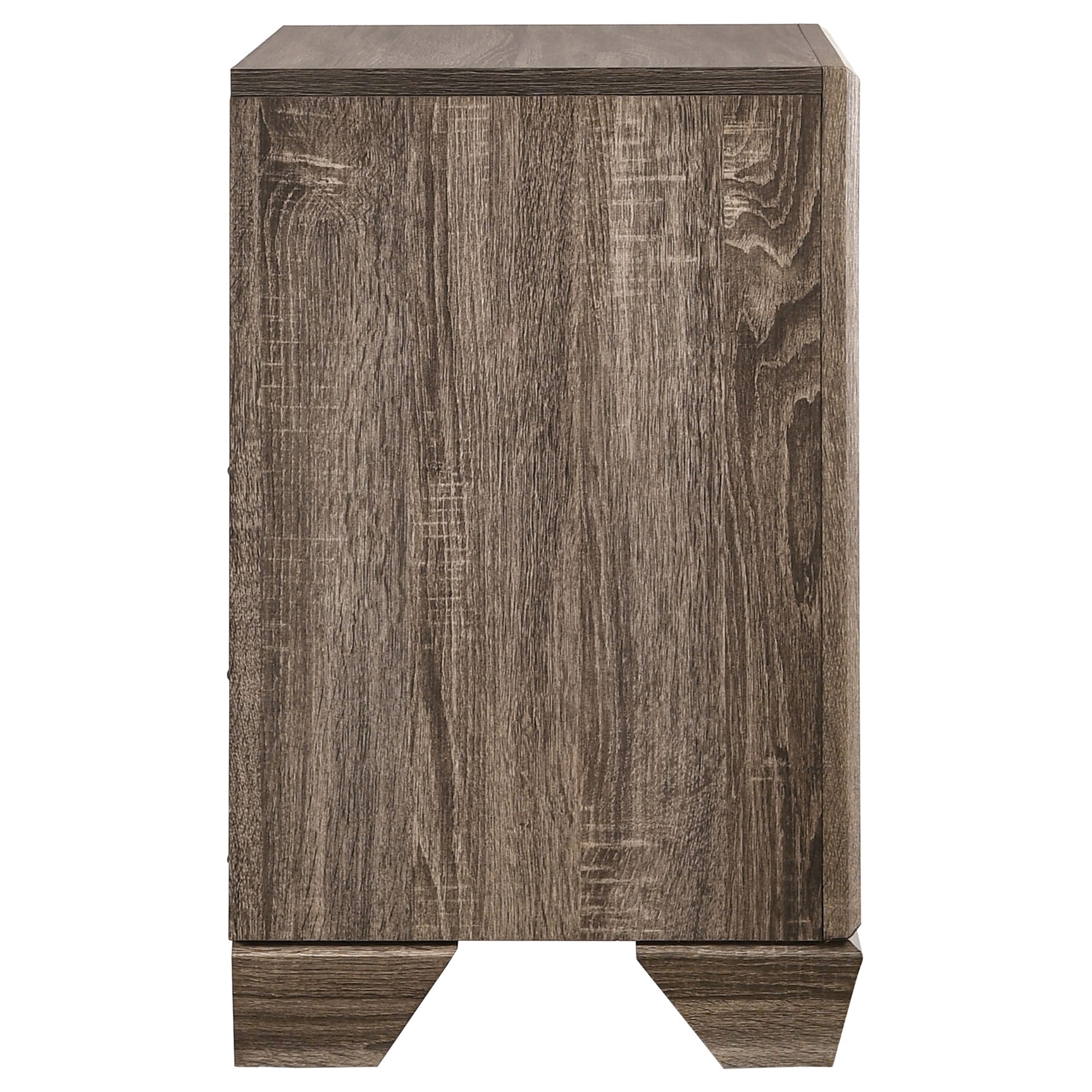 Kauffman 2-drawer Nightstand Washed Taupe - Tampa Furniture Outlet