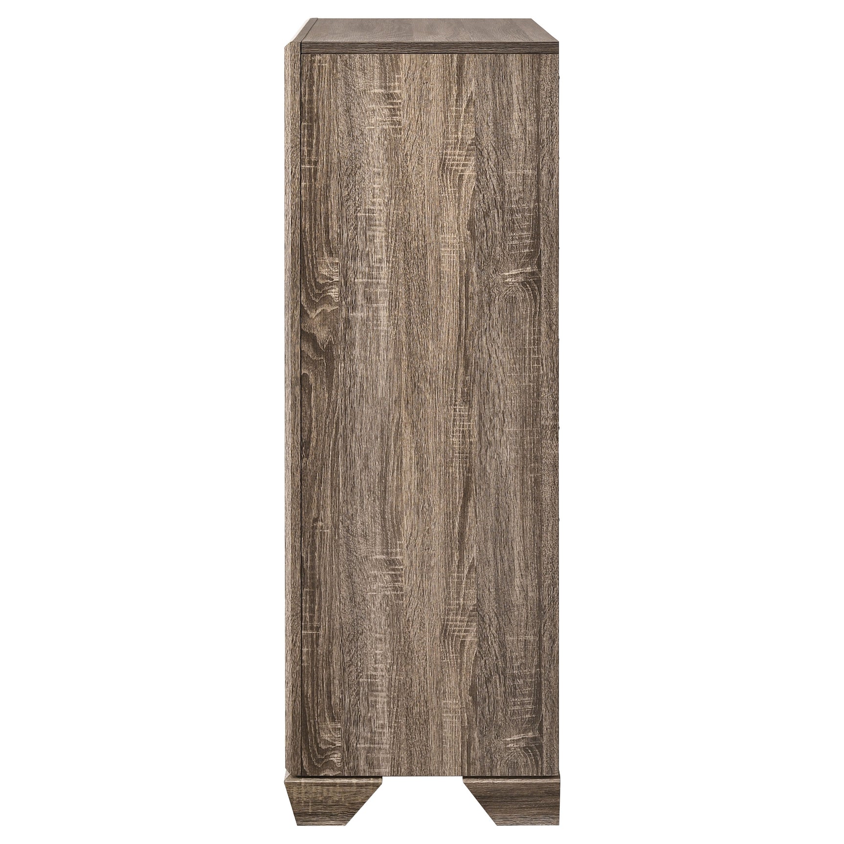 Kauffman 5-drawer Bedroom Chest Washed Taupe - Tampa Furniture Outlet