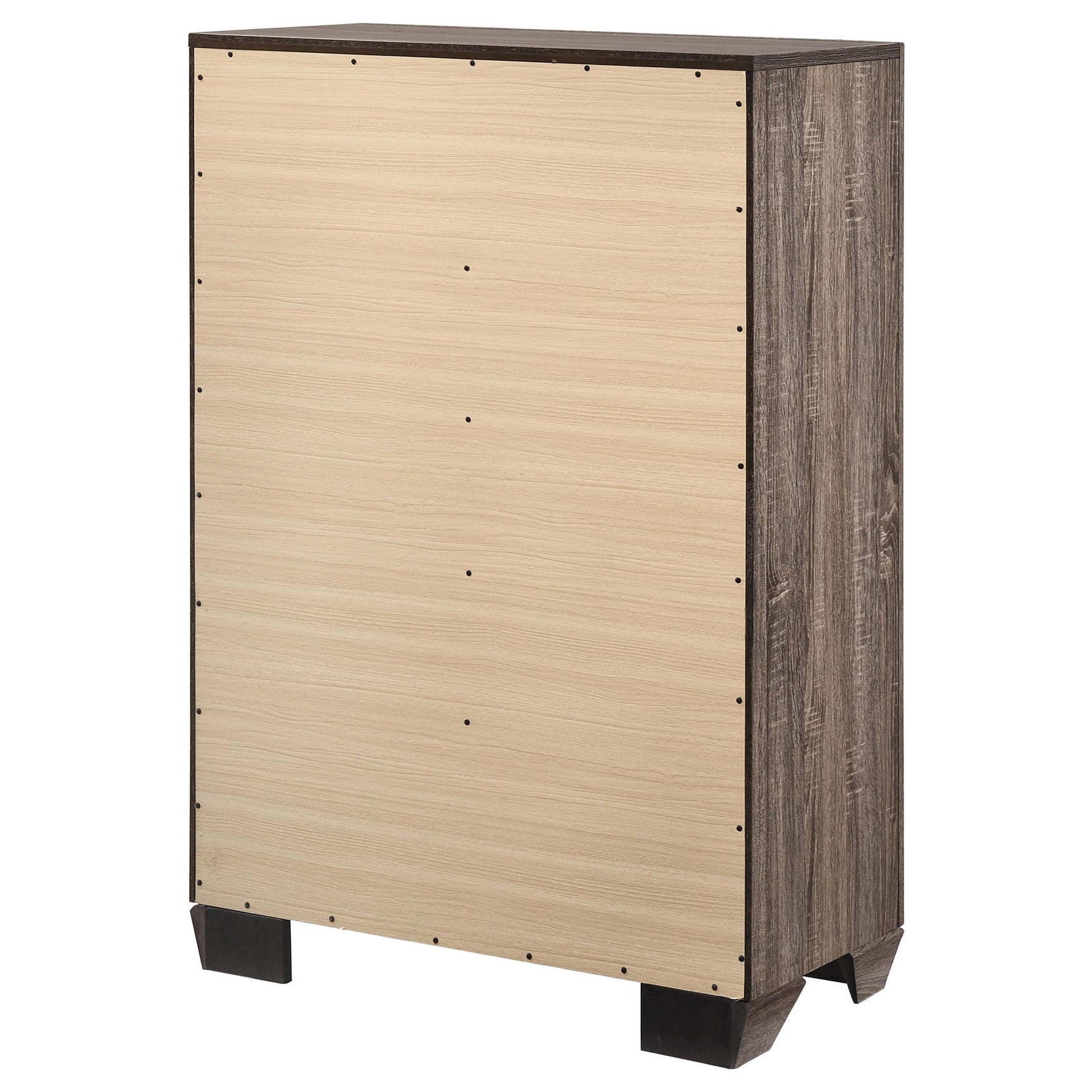 Kauffman 5-drawer Bedroom Chest Washed Taupe - Tampa Furniture Outlet