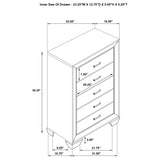Kauffman 5-drawer Bedroom Chest Washed Taupe - Tampa Furniture Outlet