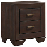 Kauffman 4-piece Eastern King Bedroom Set Dark Cocoa - Tampa Furniture Outlet