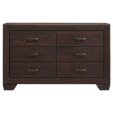 Kauffman 4-piece Eastern King Bedroom Set Dark Cocoa - Tampa Furniture Outlet