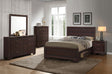 Tampa Furniture Outlet - Coaster - Kauffman 5-piece Eastern King Bedroom Set Dark Cocoa - 204390KE-S5