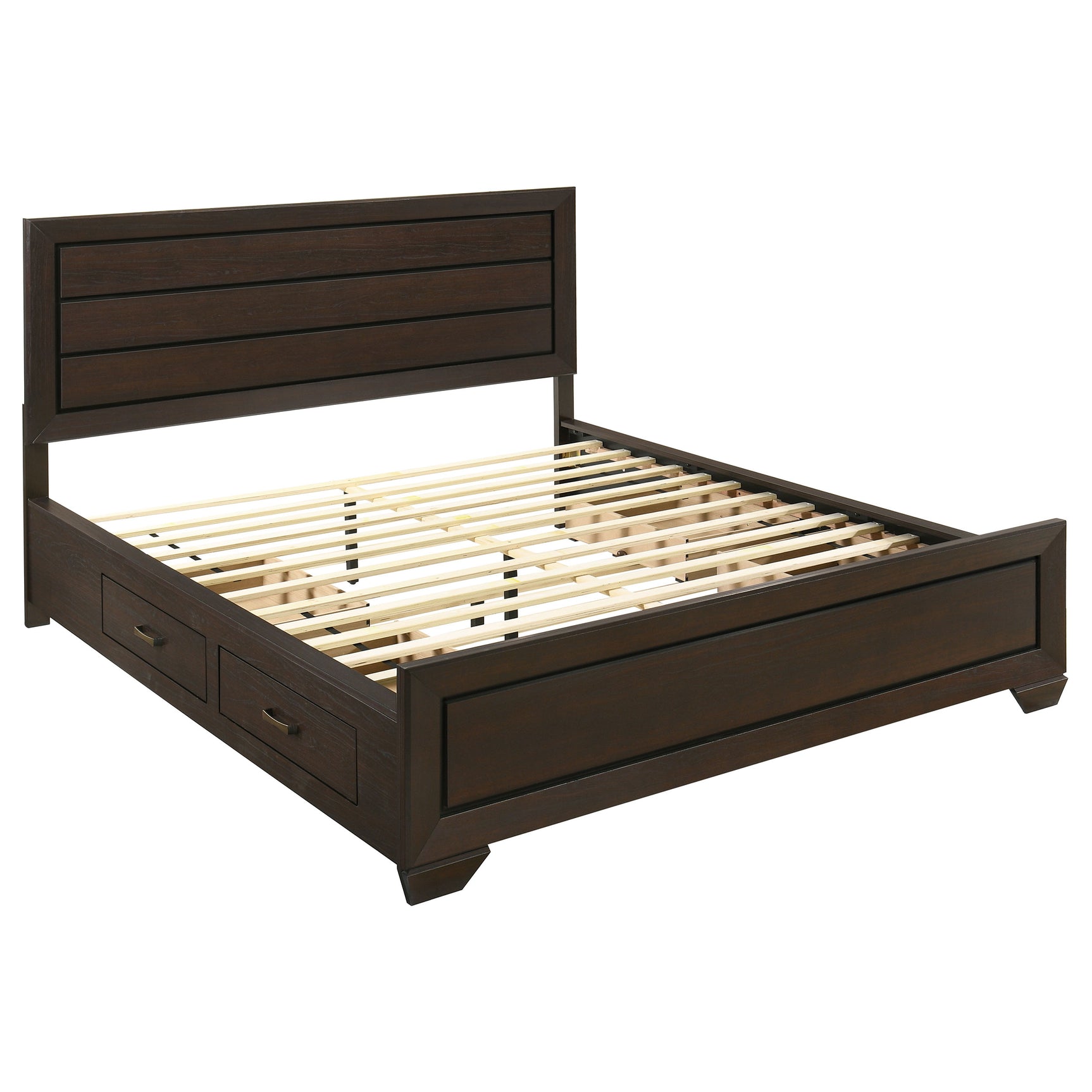 Kauffman 5-piece California King Bedroom Set Dark Cocoa - Tampa Furniture Outlet