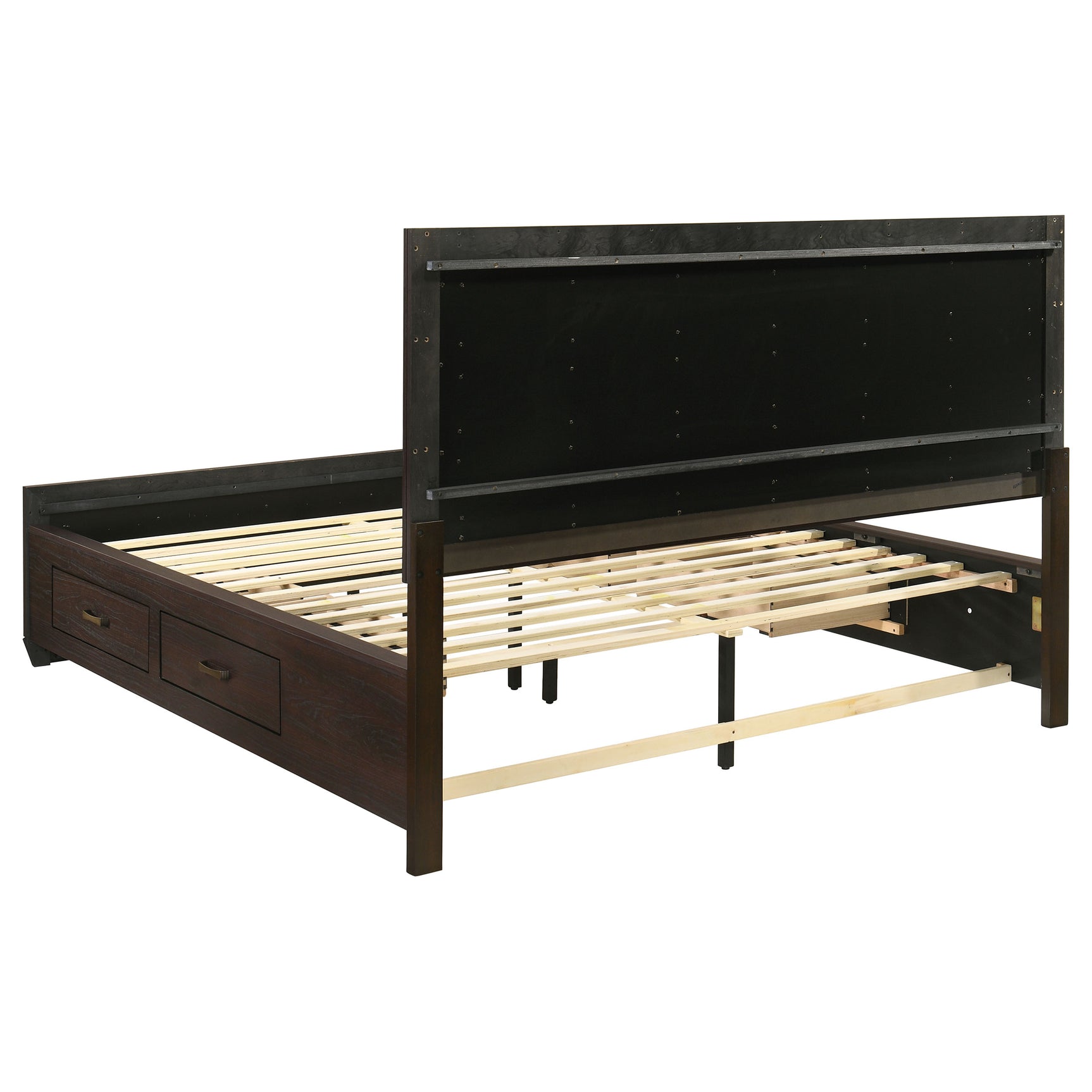 Kauffman 5-piece California King Bedroom Set Dark Cocoa - Tampa Furniture Outlet