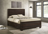 Kauffman Wood Queen Storage Panel Bed Dark Cocoa - Tampa Furniture Outlet
