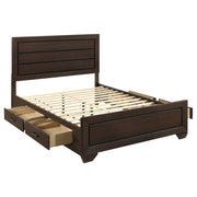 Tampa Furniture Outlet - Coaster - Kauffman Wood Queen Storage Panel Bed Dark Cocoa - 204390Q