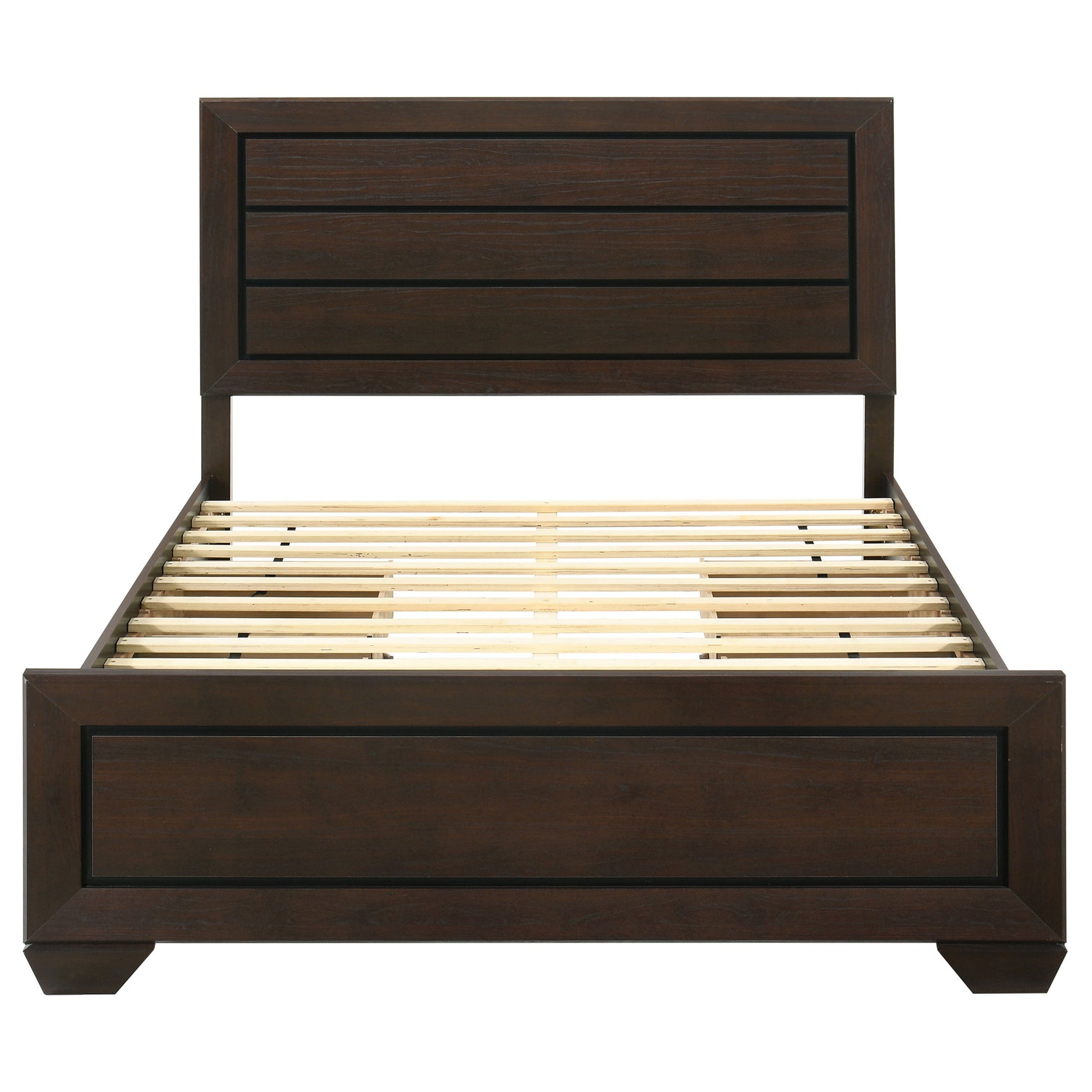 Kauffman Wood Queen Storage Panel Bed Dark Cocoa - Tampa Furniture Outlet