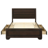 Kauffman Wood Queen Storage Panel Bed Dark Cocoa - Tampa Furniture Outlet