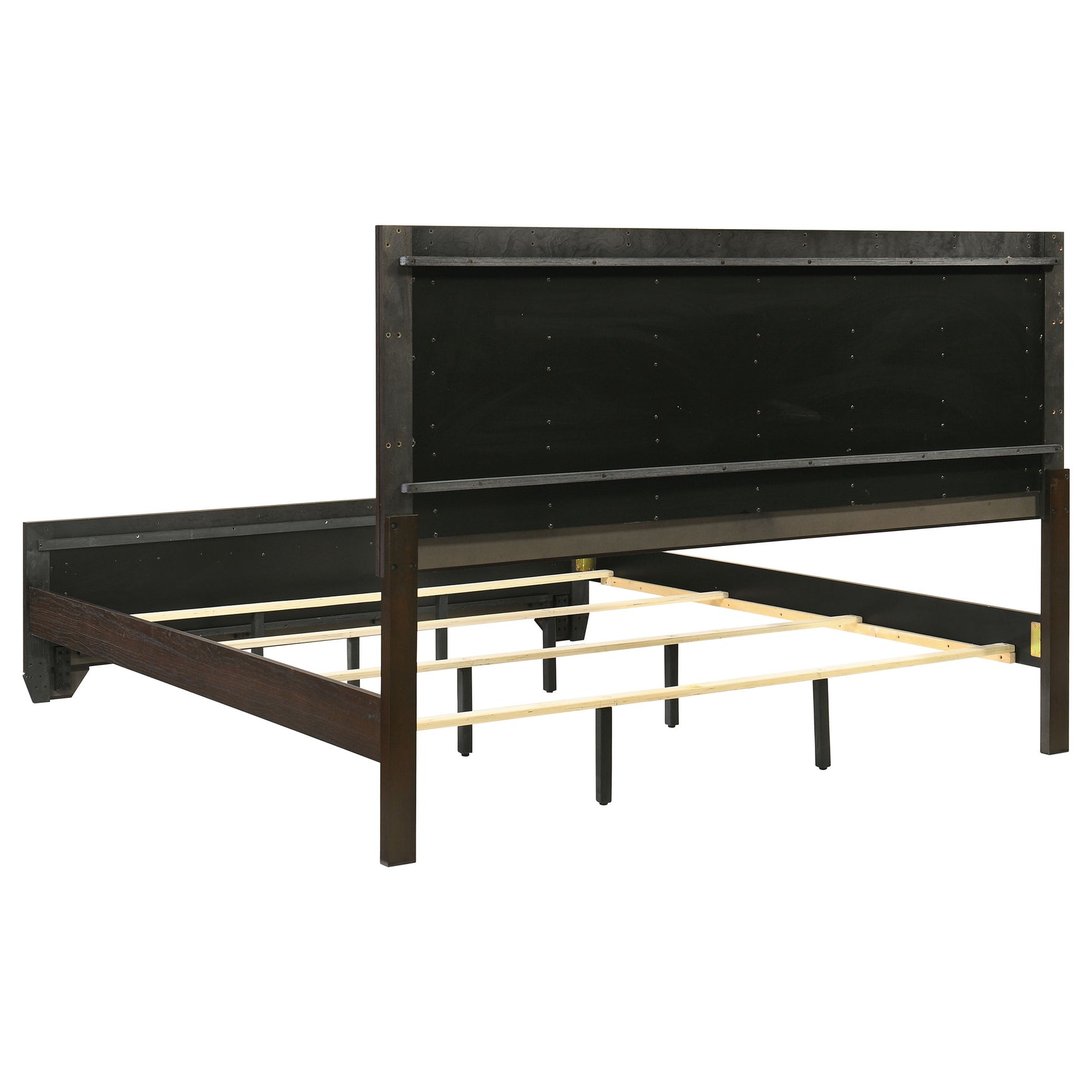 Kauffman 5-piece Eastern King Bedroom Set Dark Cocoa - Tampa Furniture Outlet