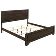 Tampa Furniture Outlet - Coaster - Kauffman Wood Eastern King Panel Bed Dark Cocoa - 204391KE