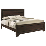 Kauffman Wood Eastern King Panel Bed Dark Cocoa - Tampa Furniture Outlet