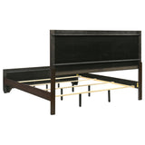 Kauffman Wood Eastern King Panel Bed Dark Cocoa - Tampa Furniture Outlet