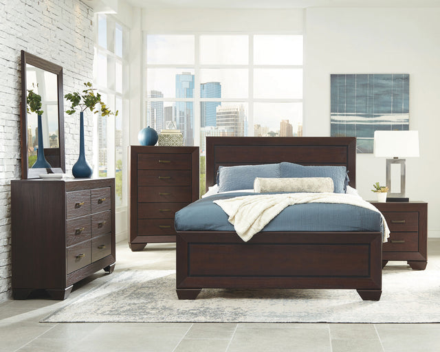 Tampa Furniture Outlet - Coaster - Kauffman 5-piece California King Bedroom Set Dark Cocoa - 204391KW-S5