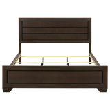 Kauffman Wood California King Panel Bed Dark Cocoa - Tampa Furniture Outlet