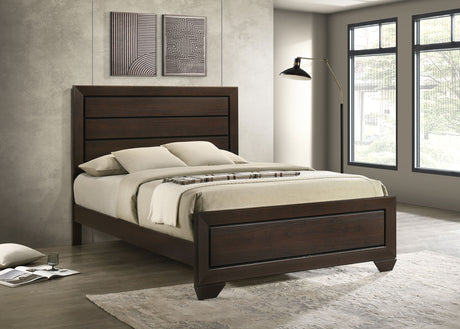 Kauffman Wood Queen Panel Bed Dark Cocoa - Tampa Furniture Outlet