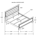 Kauffman Wood Queen Panel Bed Dark Cocoa - Tampa Furniture Outlet
