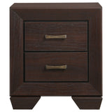 Kauffman 2-drawer Nightstand Dark Cocoa - Tampa Furniture Outlet