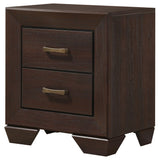 Kauffman 2-drawer Nightstand Dark Cocoa - Tampa Furniture Outlet