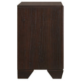 Kauffman 2-drawer Nightstand Dark Cocoa - Tampa Furniture Outlet
