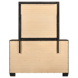 Kauffman 6-drawer Dresser with Mirror Dark Cocoa - Tampa Furniture Outlet