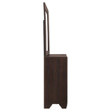 Kauffman 6-drawer Dresser with Mirror Dark Cocoa - Tampa Furniture Outlet