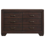 Kauffman 6-drawer Dresser Dark Cocoa - Tampa Furniture Outlet