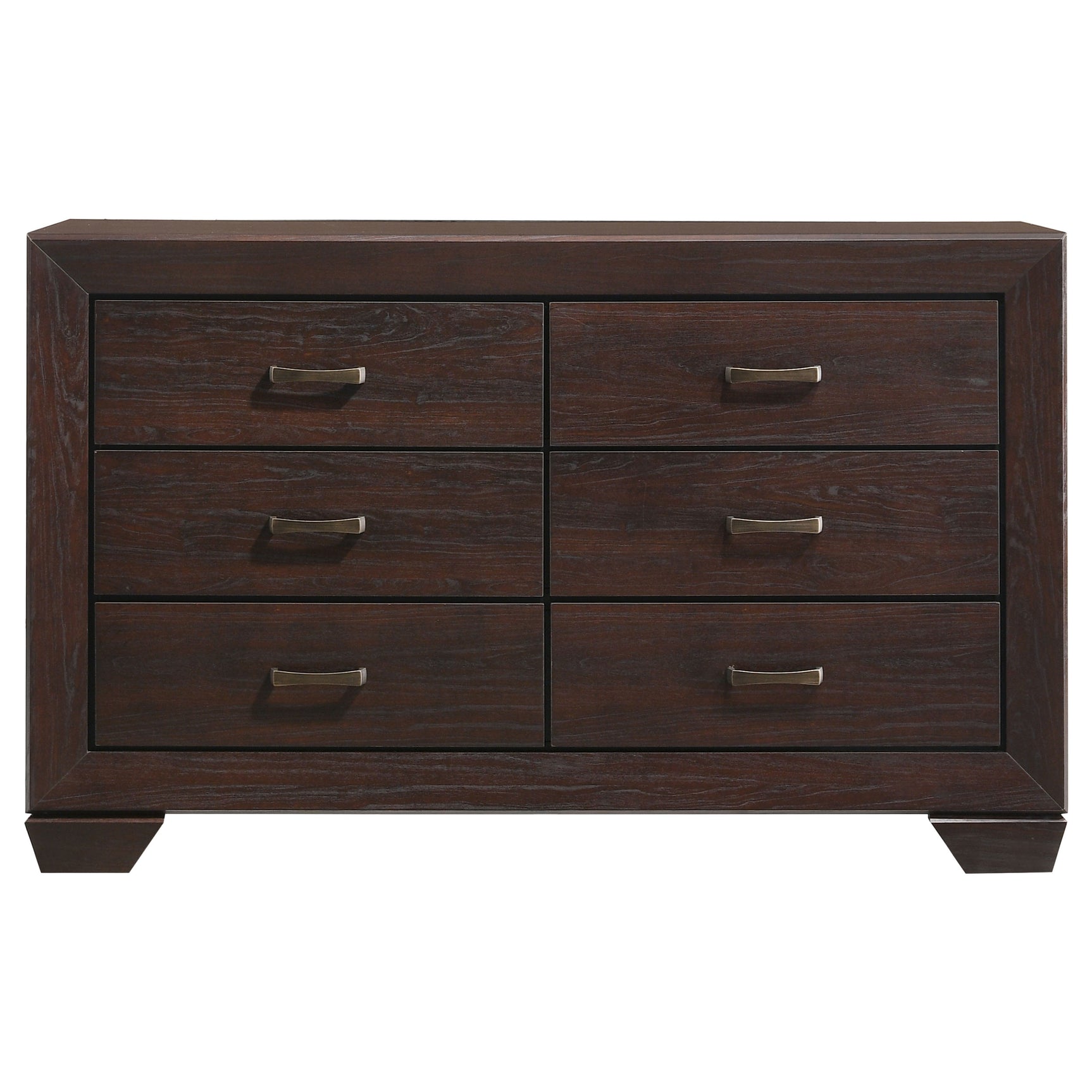 Kauffman 6-drawer Dresser Dark Cocoa - Tampa Furniture Outlet