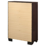 Kauffman 5-drawer Bedroom Chest Dark Cocoa - Tampa Furniture Outlet