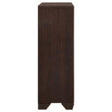 Kauffman 5-drawer Bedroom Chest Dark Cocoa - Tampa Furniture Outlet
