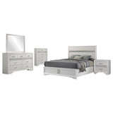 Miranda 5-piece Full Bedroom Set White - Tampa Furniture Outlet
