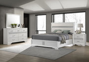 Tampa Furniture Outlet - Coaster - Miranda 4-piece California King Bedroom Set White - 205110KW-S4