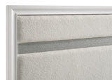Miranda 54-inch Upholstered California King Panel Bed White - Tampa Furniture Outlet