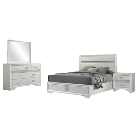 Miranda 4-piece Queen Bedroom Set White - Tampa Furniture Outlet