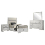 Miranda 4-piece Twin Bedroom Set White - Tampa Furniture Outlet
