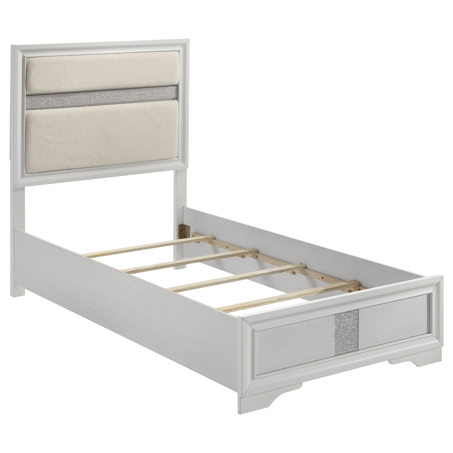 Miranda 5-piece Twin Bedroom Set White - Tampa Furniture Outlet