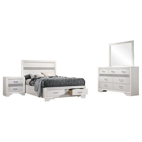 Miranda 4-piece Full Bedroom Set White - Tampa Furniture Outlet