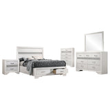 Miranda 5-piece Full Bedroom Set White - Tampa Furniture Outlet