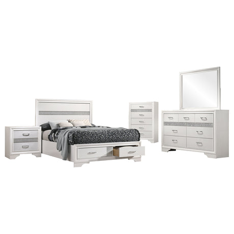 Miranda 5-piece Full Bedroom Set White - Tampa Furniture Outlet