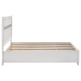 Miranda 51-inch Wood Full Storage Panel Bed White - Tampa Furniture Outlet